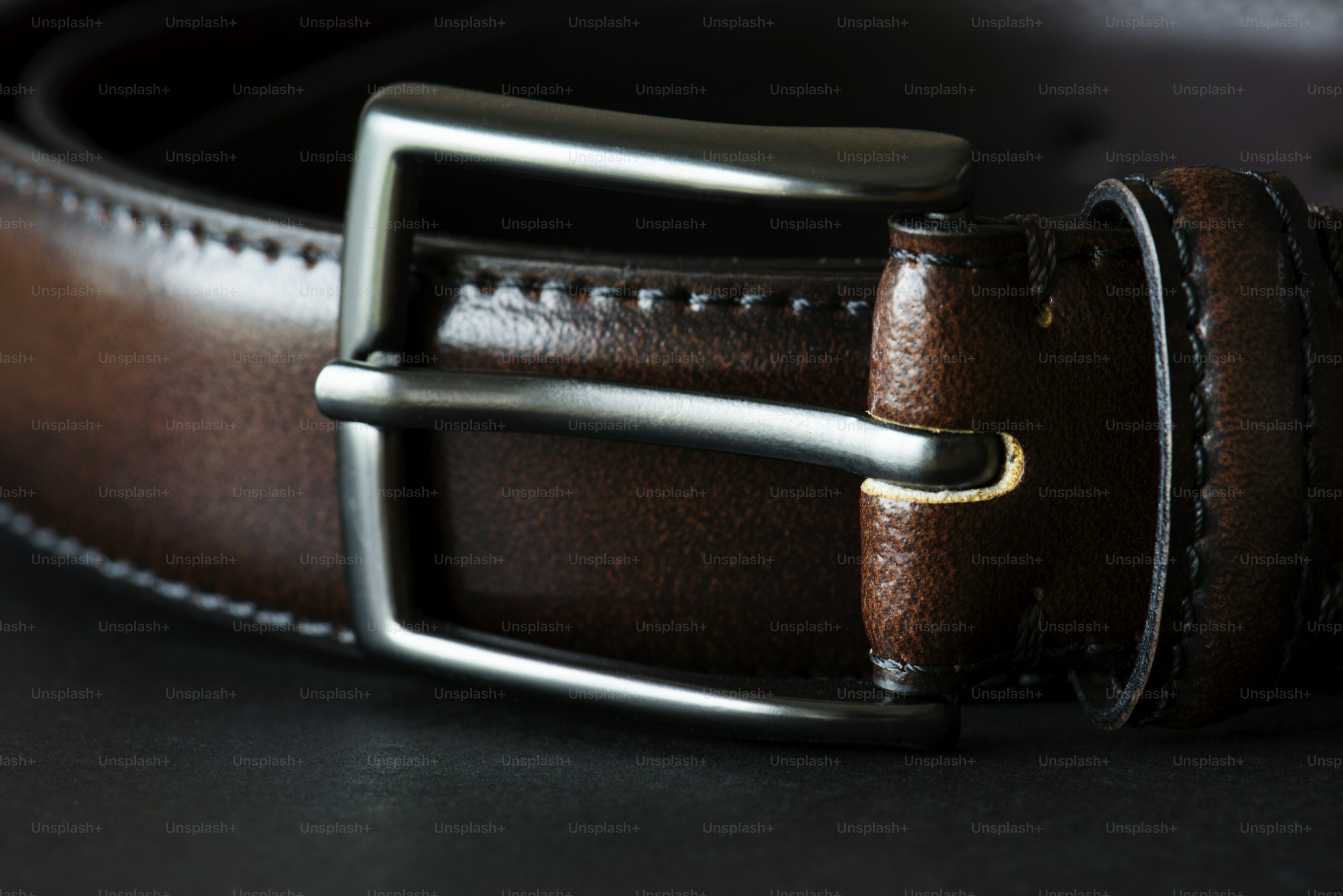 Leather belt